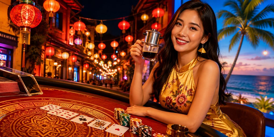 Người chơi Baccarat tại Hà Nội thư giãn bên tách cà phê với sxtp